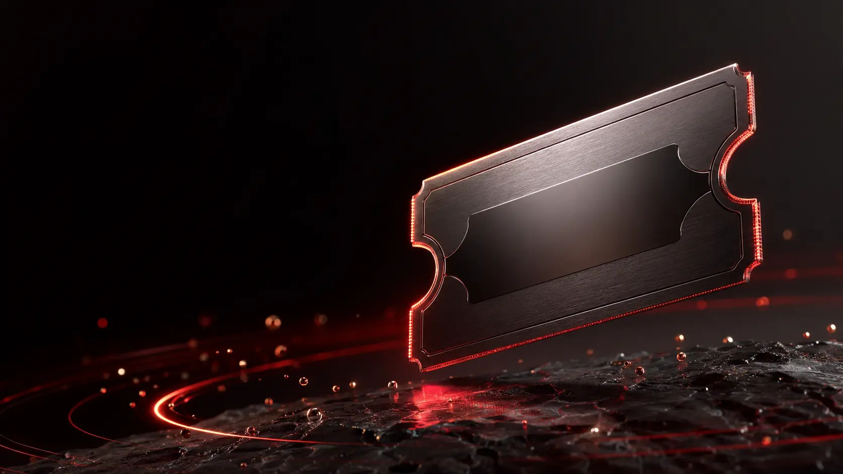 Luxury futuristic event ticket